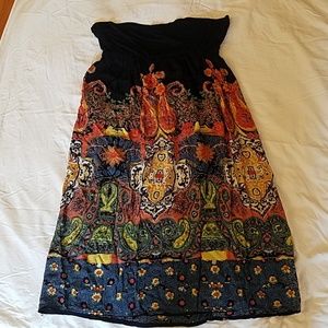 Multicolored Angie Maxi Medium Womens Skirt